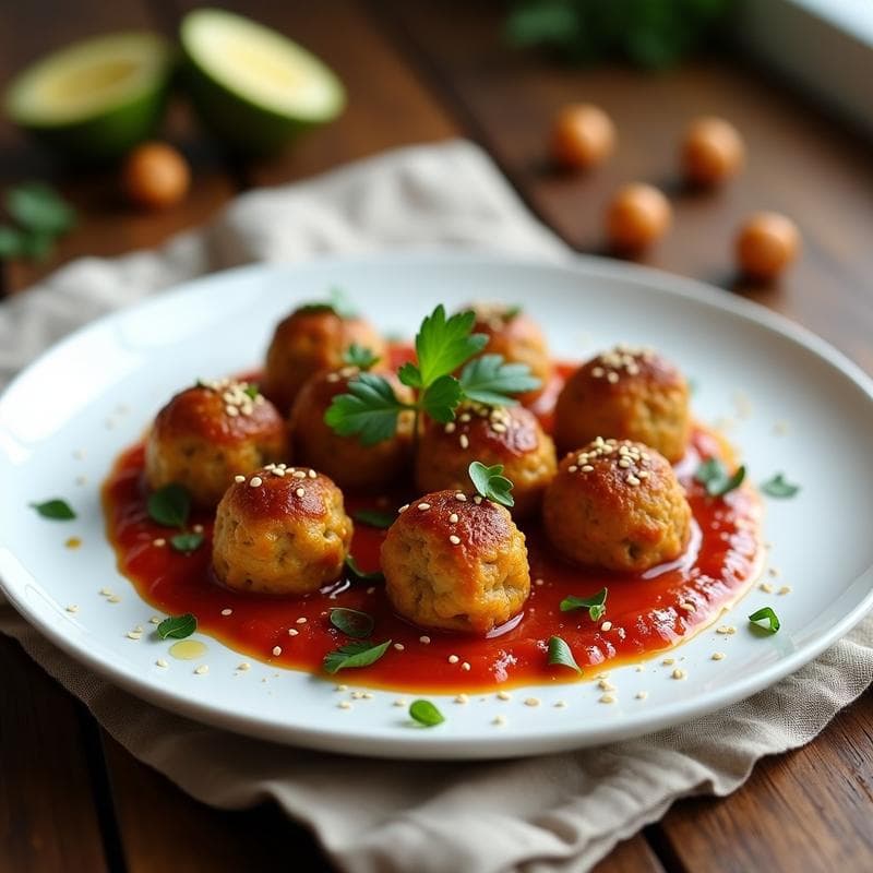 Albóndigas de Berenjena y Garbanzos: Receta en Thermomix Vegana y Sin Gluten