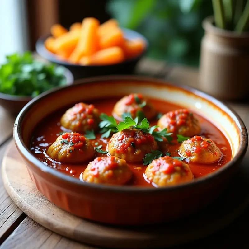 Albóndigas de Berenjena y Lentejas Parda: Receta en Olla Express Sin Harina