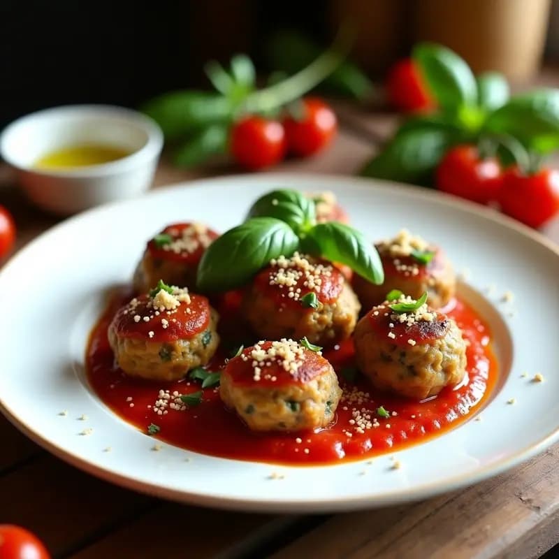 Albóndigas de Berenjena y Lentejas: Receta Vegana al Estilo Italiano en Airfryer