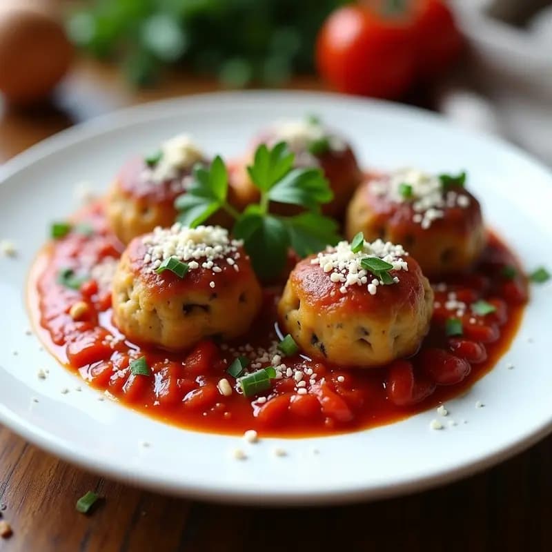 Albóndigas de Berenjena y Pine Nuts: Receta Italiana Sin Carne en Thermomix