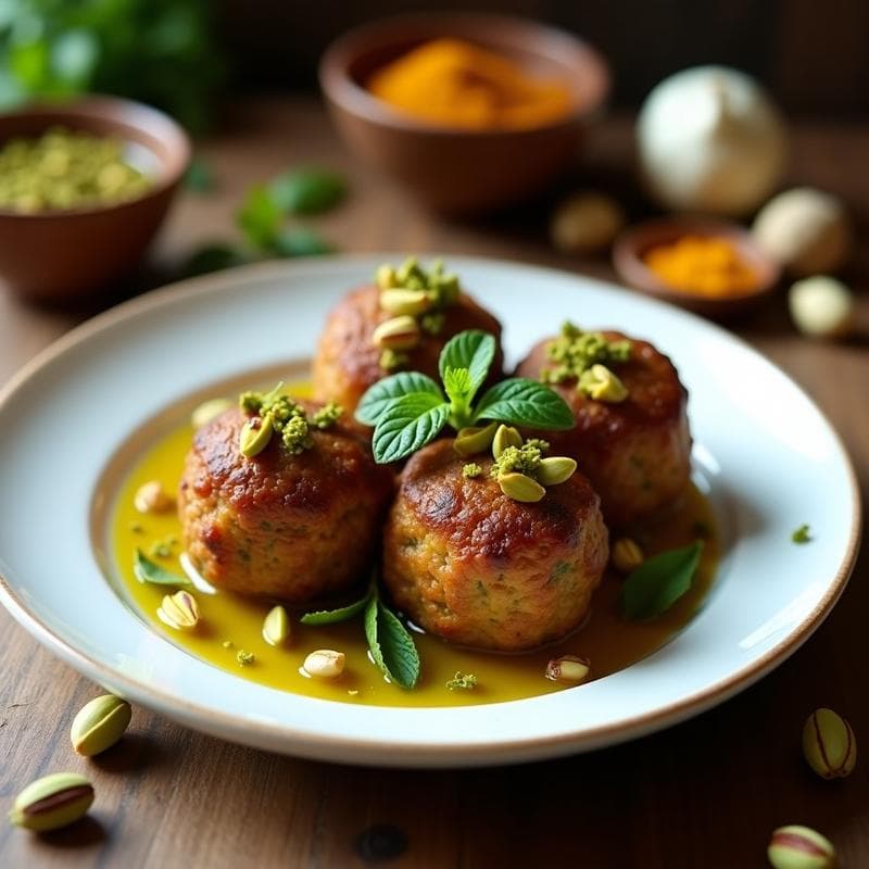 Albóndigas de Berenjena y Pistacho: Receta Persa en Sartén Antiadherente