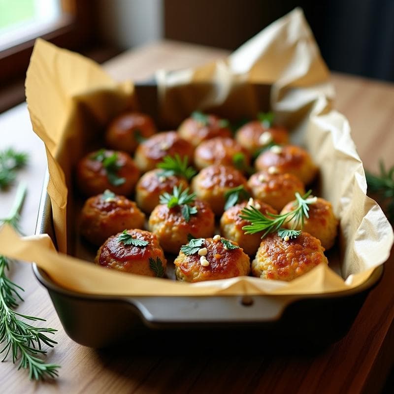 Albóndigas de Berenjena y Queso Feta: Receta Griega en Horno sin Aceite