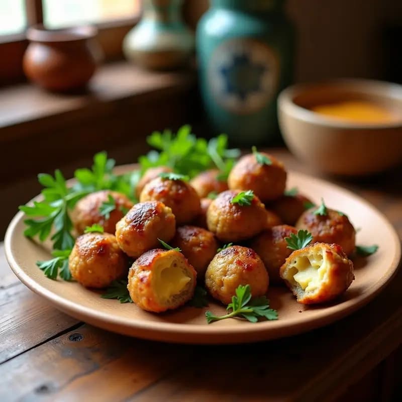 Albóndigas de Berenjena y Queso Idiazábal: Tapitas Veganas con Toque Navarro