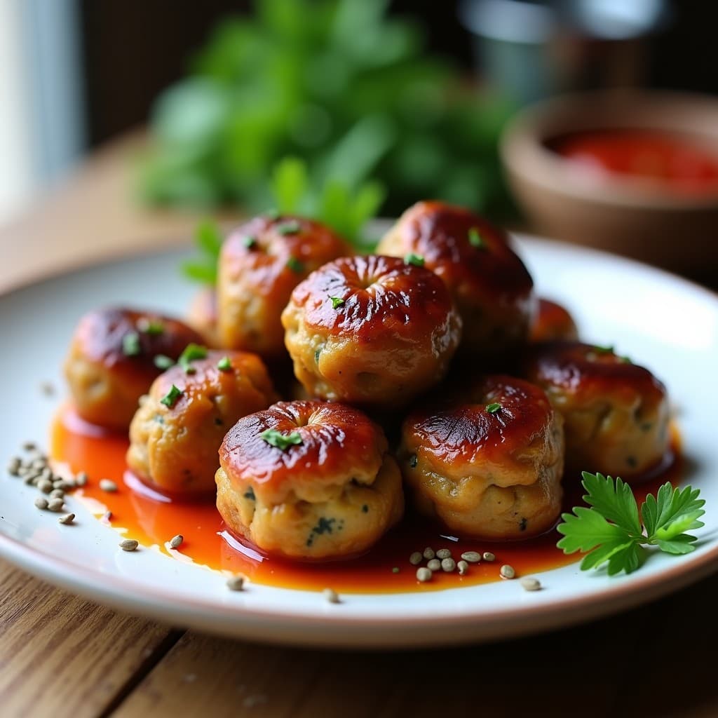 Albóndigas de Berenjena y Semillas de Cáñamo: Receta en Airfryer Alta en Omega-3