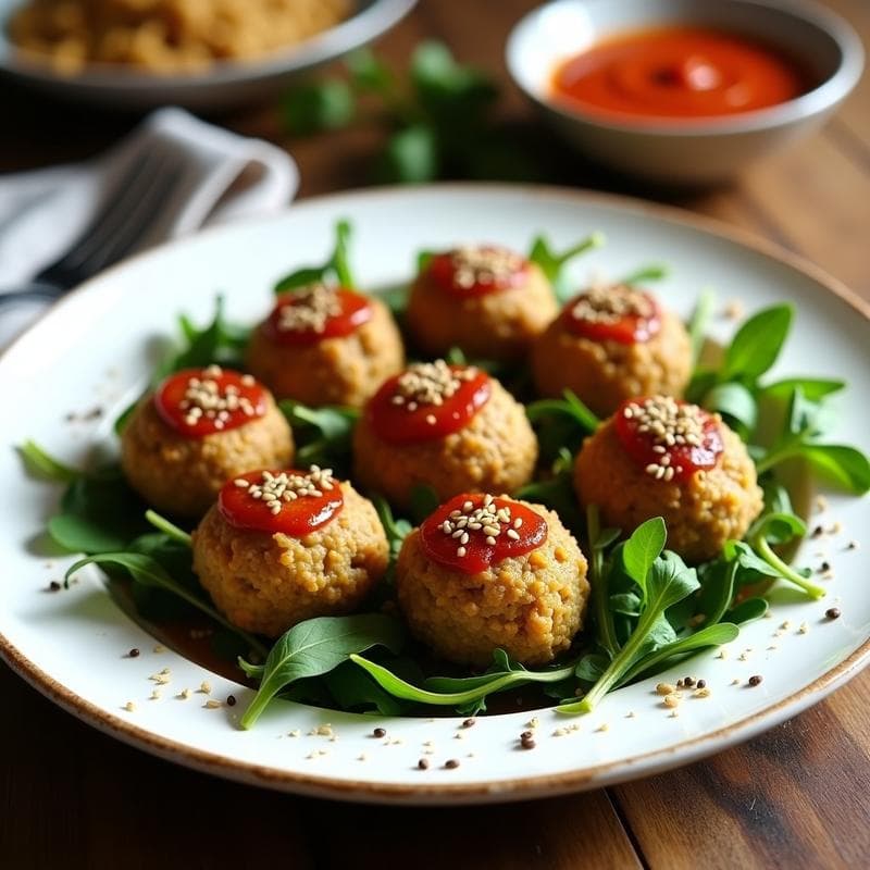 Albóndigas de Berenjena y Semillas de Girasol: Receta Vegana Alta en Fibra
