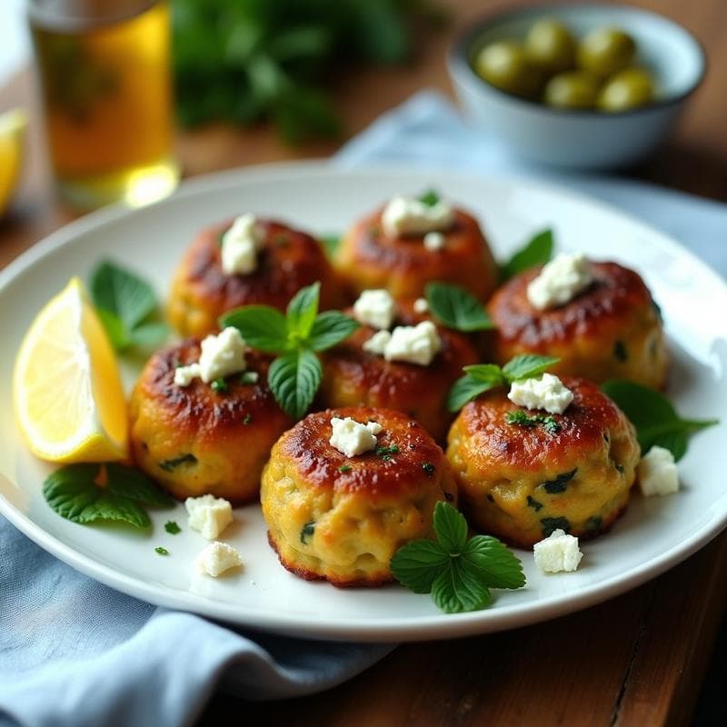 Albóndigas de Calabacín y Queso Feta: Receta Griega en Olla Express Sin Harina