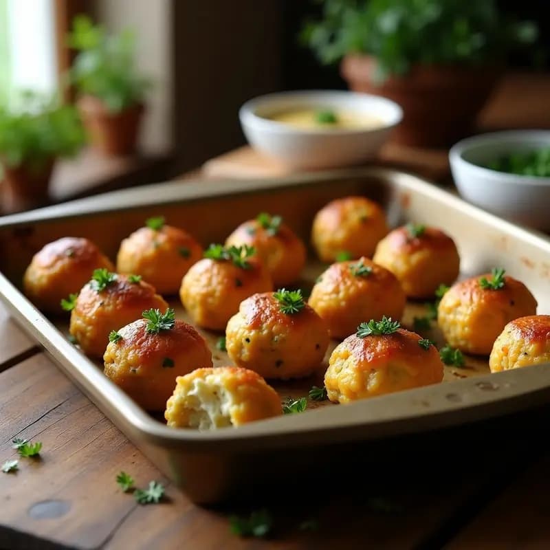 Albóndigas de Calabacín y Queso Idiazábal: Tapas Vegetarianas con Toque Navarra