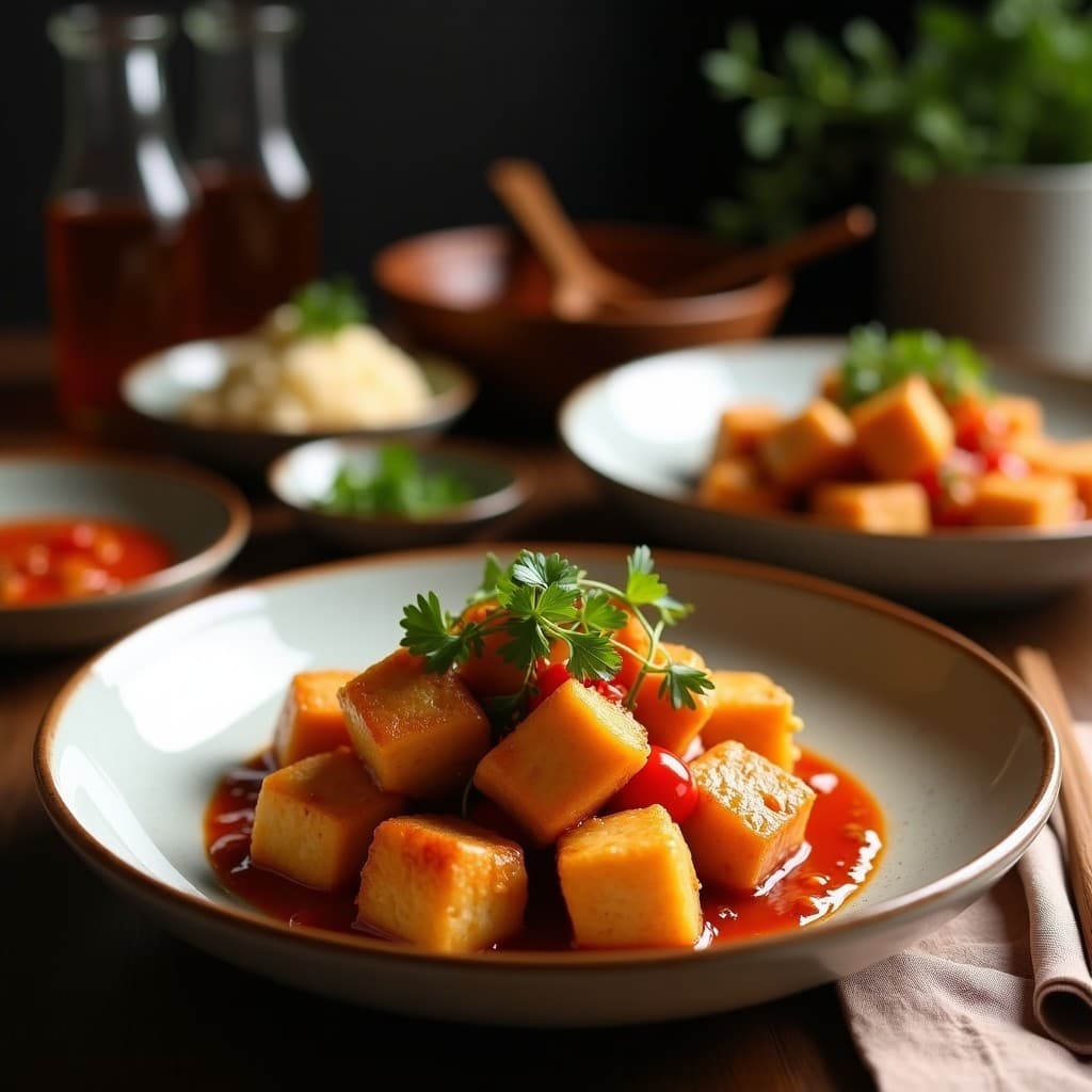Albóndigas de Chongqing y Tofu: Receta China Picante en Olla Exprés