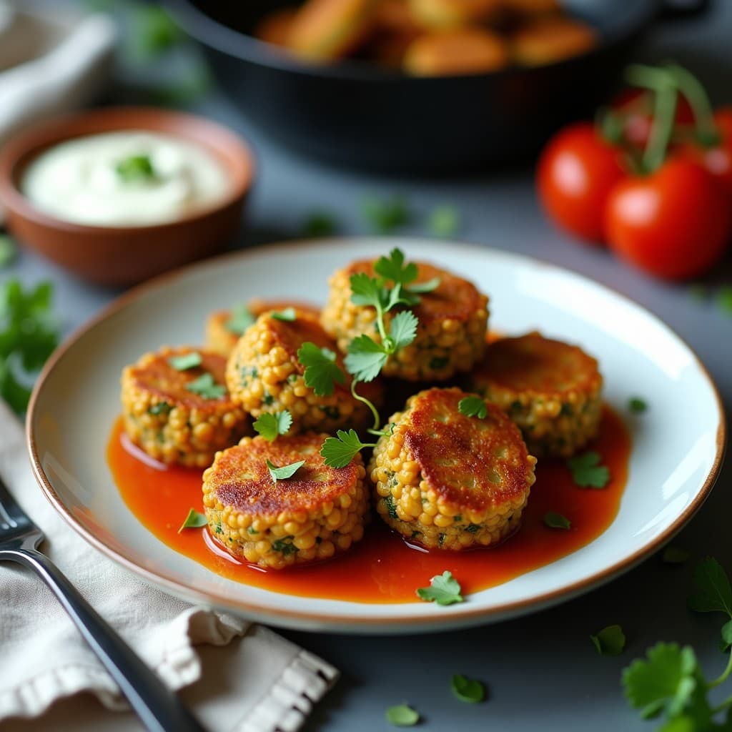 Albóndigas de Espirulina y Garbanzos: Entrante Rico en Proteína en Airfryer