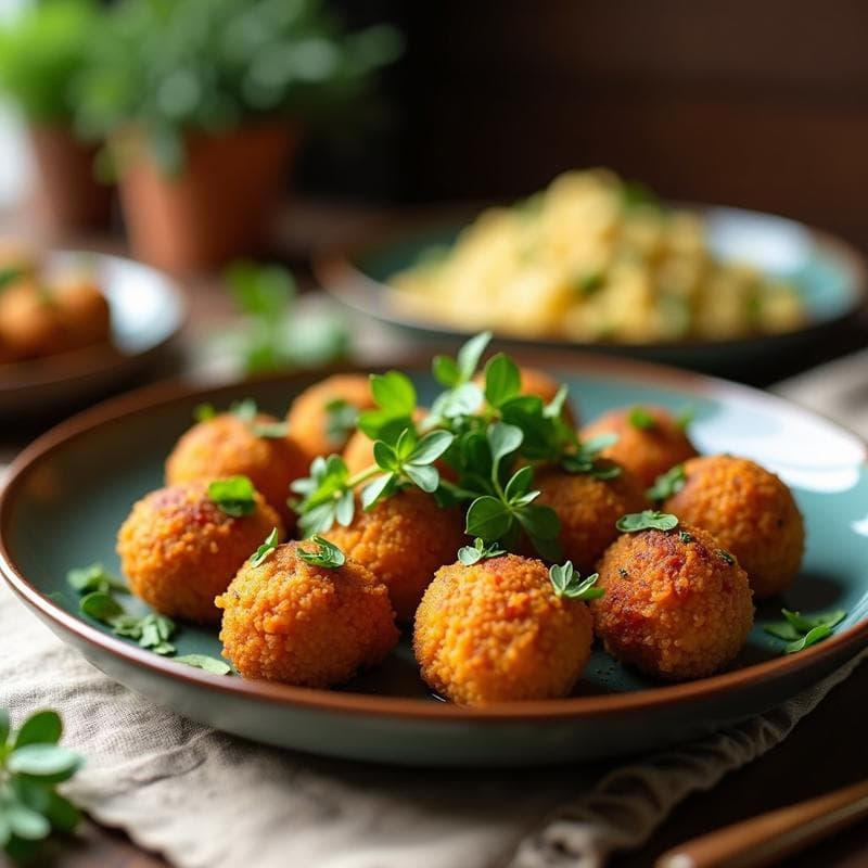 Albóndigas de Espirulina y Semillas de Calabaza: Receta en Airfryer Alta en Proteína y Sin Harina
