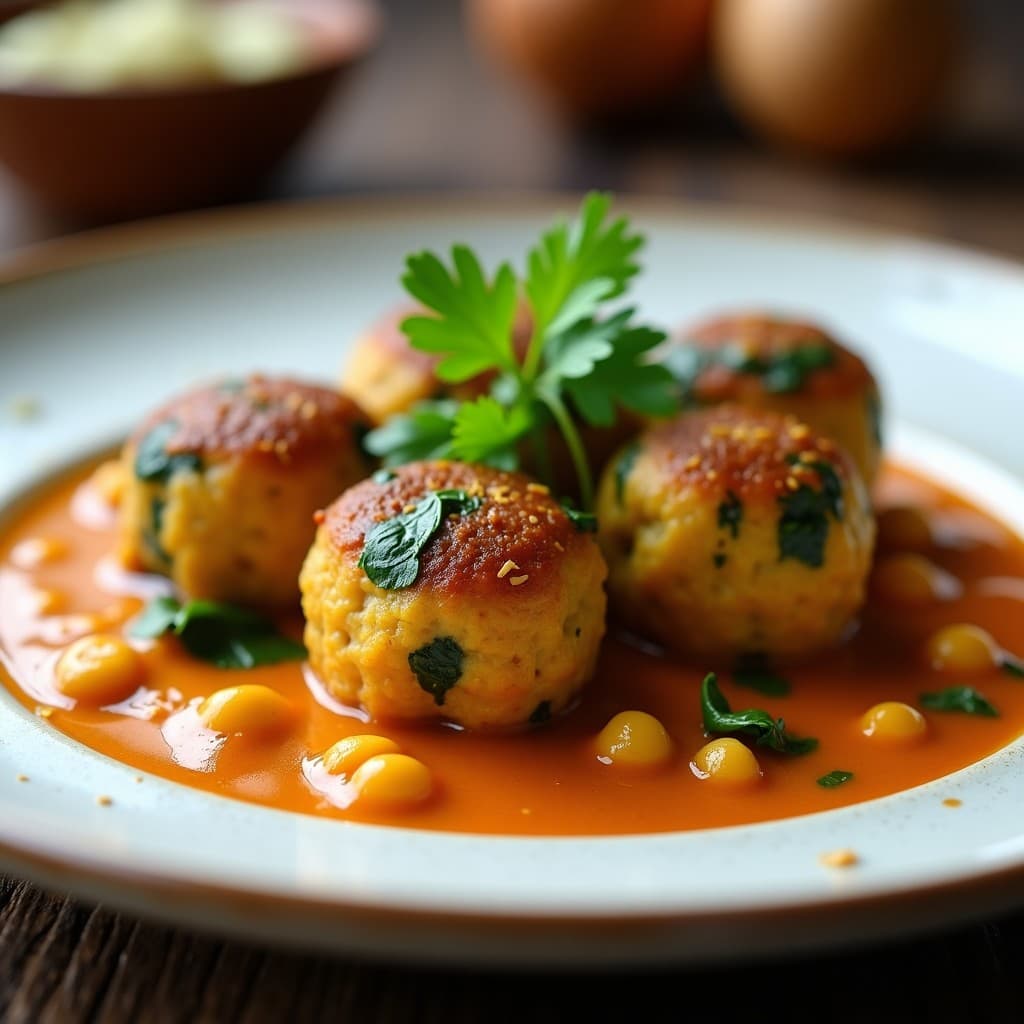 Albóndigas de Garbanzo y Espinacas al Curry: Receta en Thermomix Sin Gluten y Alta en Hierro