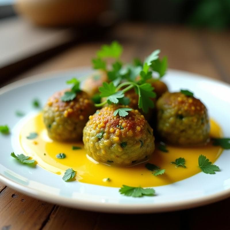 Albóndigas de Garbanzo y Espirulina al Curry: Receta Alta en Proteína y Sin Horno