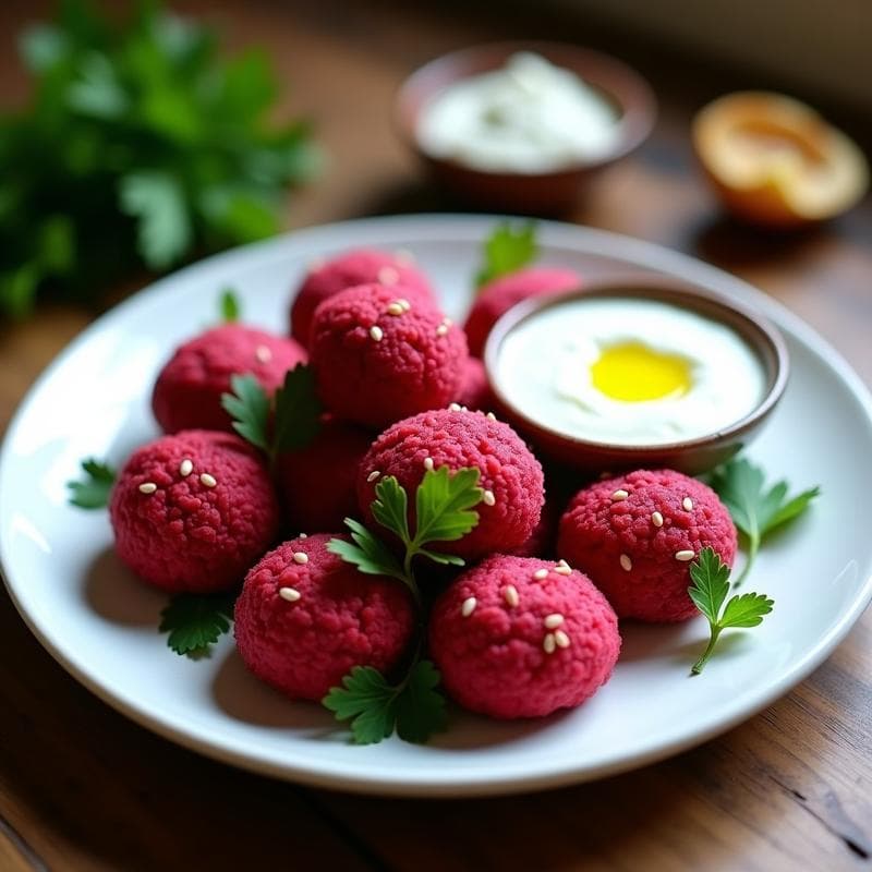 Albóndigas de Garbanzo y Remolacha: Receta en Airfryer Sin Harina y Color Vibrante