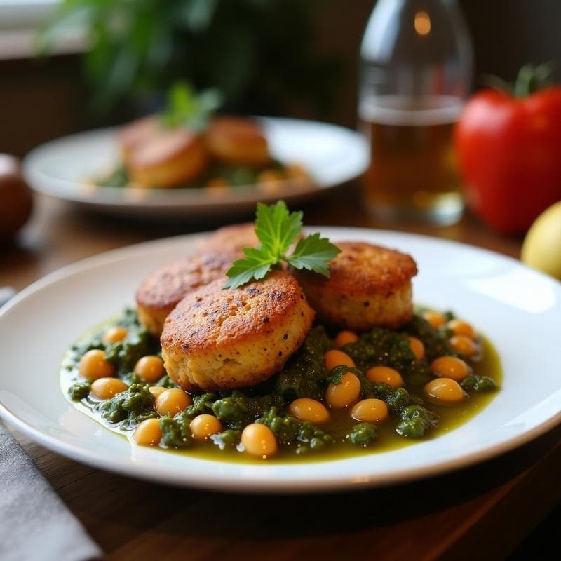 Albóndigas de Garbanzos y Espirulina: Receta Alta en Hierro y Sin Gluten en Olla Express