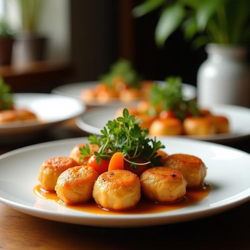 Albóndigas de Hongos Ostra y Algas Nori: Receta Japonesa Vegana en Thermomix con Umami