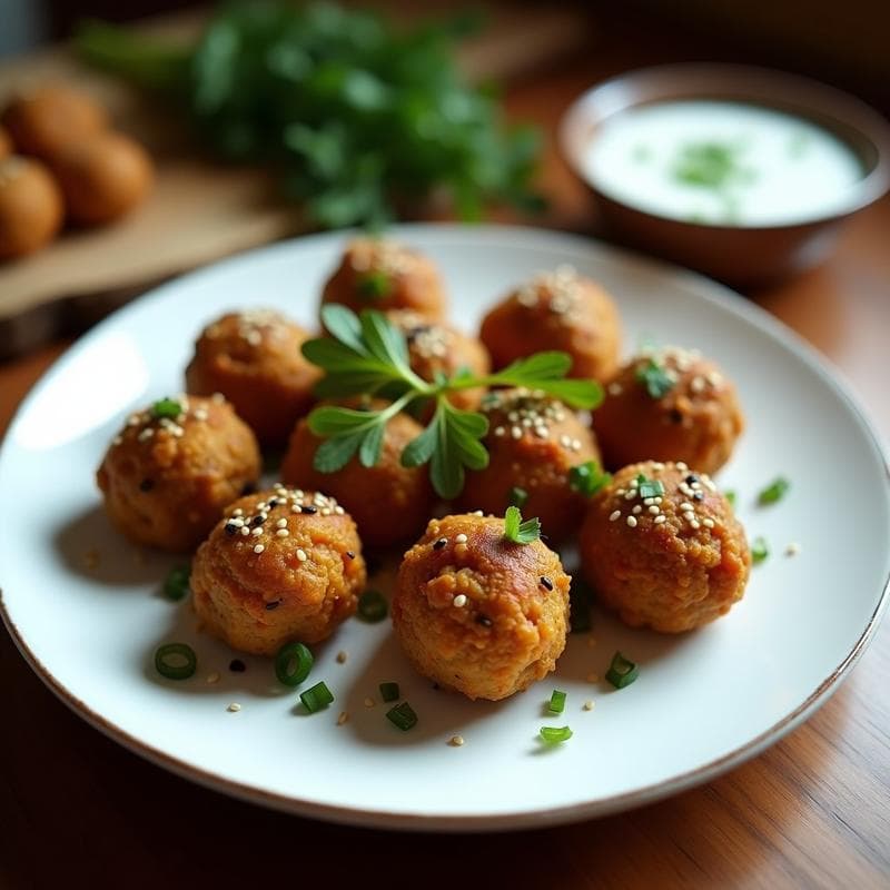 Albóndigas de Lentejas Beluga y Hinojo: Receta en Airfryer Sin Aceite y Crujiente