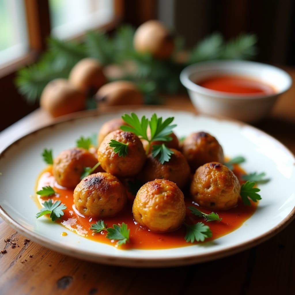 Albóndigas de Lentejas y Castañas: Receta Española Vegana con Toque Navideño