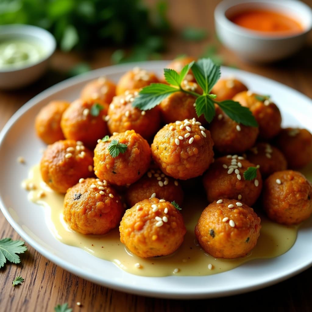 Albóndigas de Lentejas Corail y Cúrcuma: Receta India Keto en Airfryer