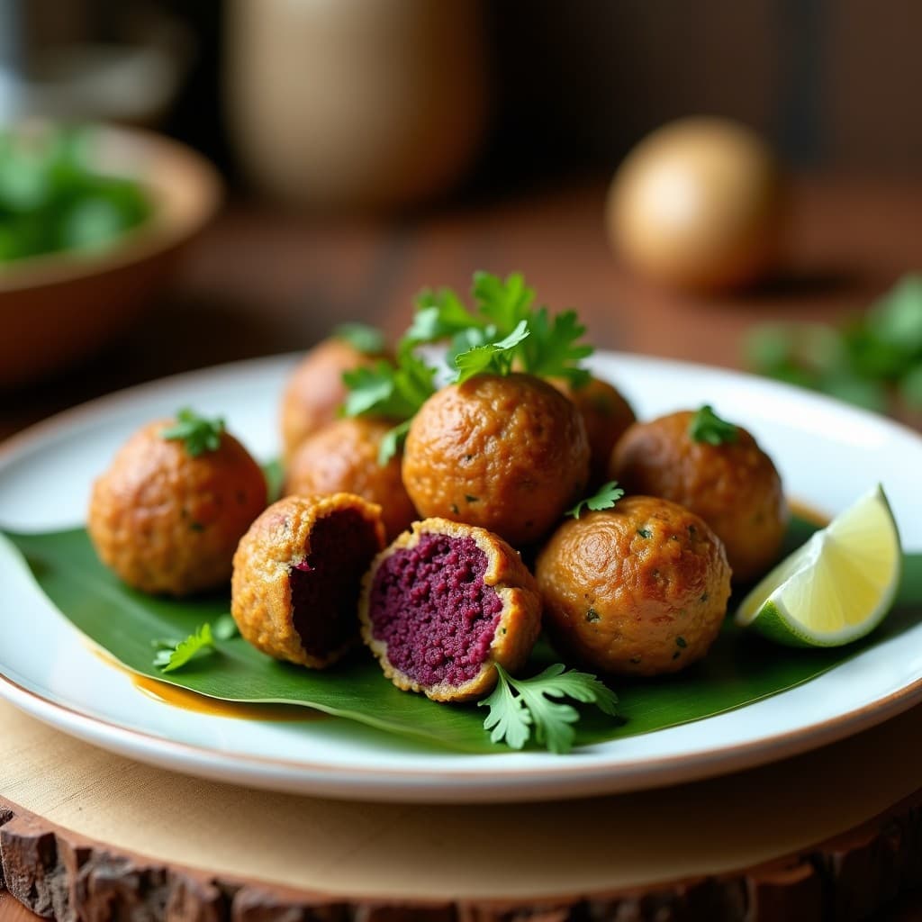 Albóndigas de Lentejas Negras y Ñame: Receta Afrocaribeña en Thermomix Sin Huevo