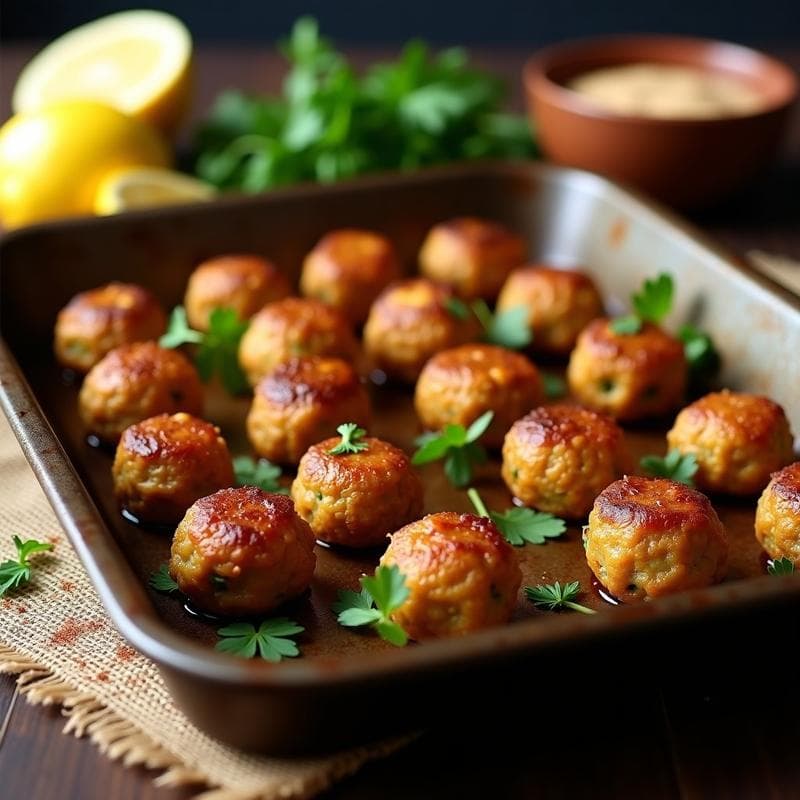 Albóndigas de Lentejas Rojos y Calabacín al Horno: Receta Vegana y Sin Gluten