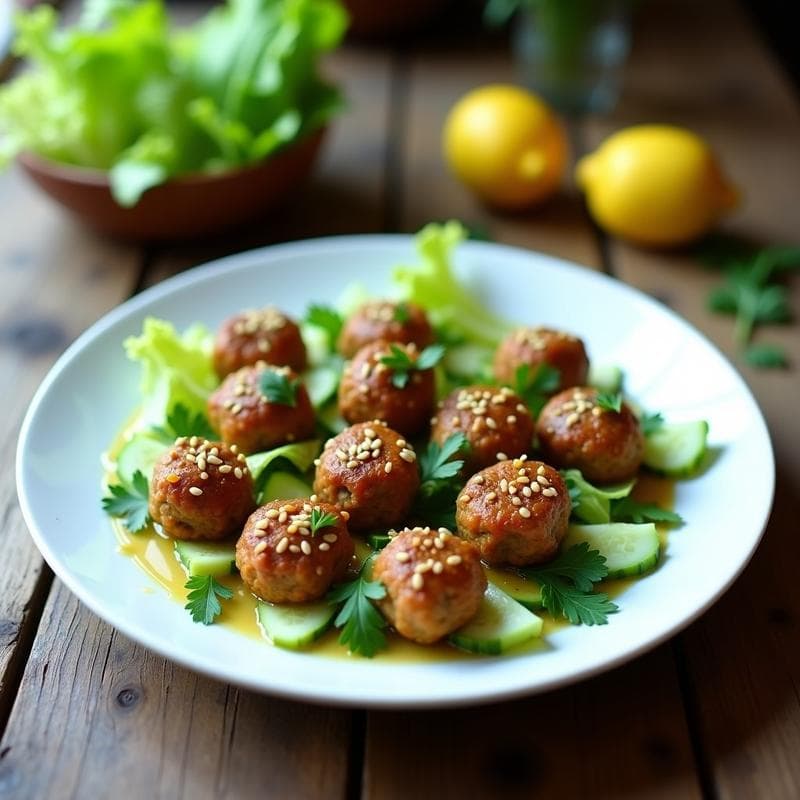 Albóndigas de Mercimek Köfte con Hierbas Turcas: Receta Vegana y Crudivegana Sin Cocción