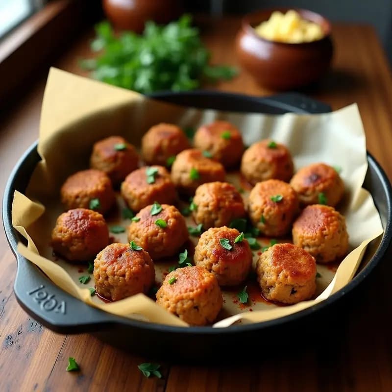 Albóndigas de Merkén y Queso Pecorino: Receta Chilena Picante y Sabrosa