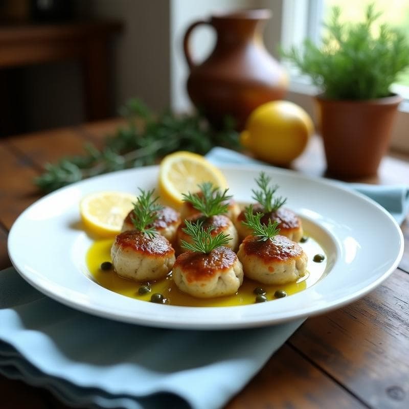 Albóndigas de Merluza y Alcaparras: Receta Griega en Thermomix