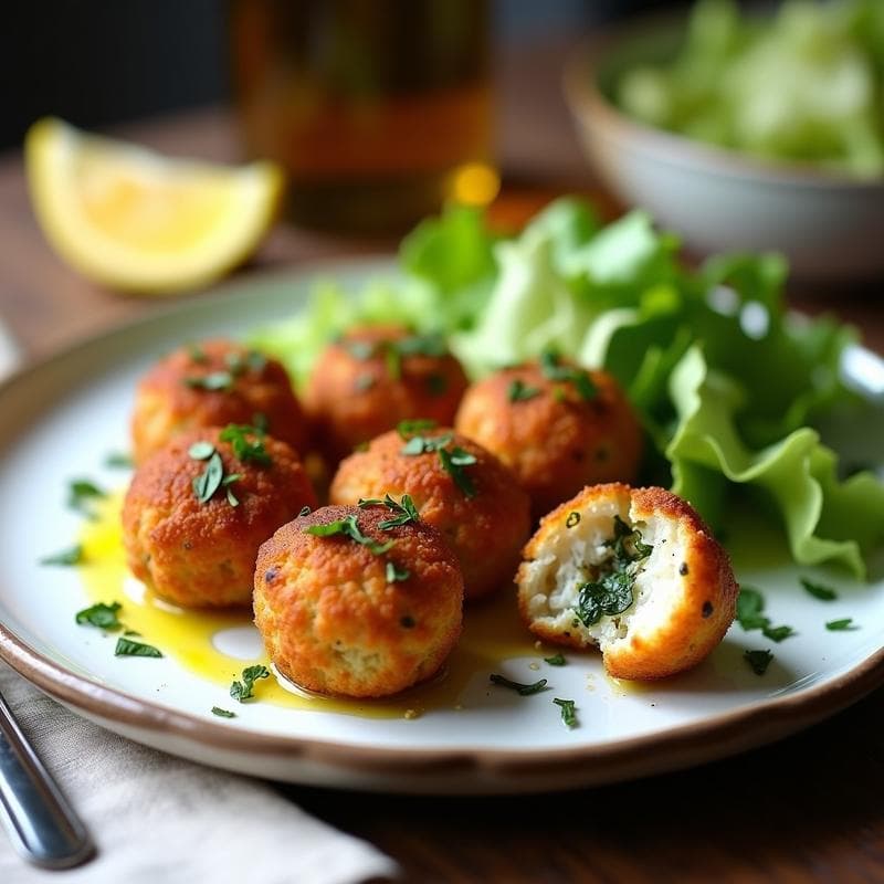 Albóndigas de Merluza y Algas Marinadas: Receta Española en Airfryer Sin Aceite