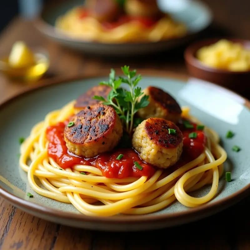 Albóndigas de Merluza y Algas Espagueti: Receta Marina Keto en Airfryer