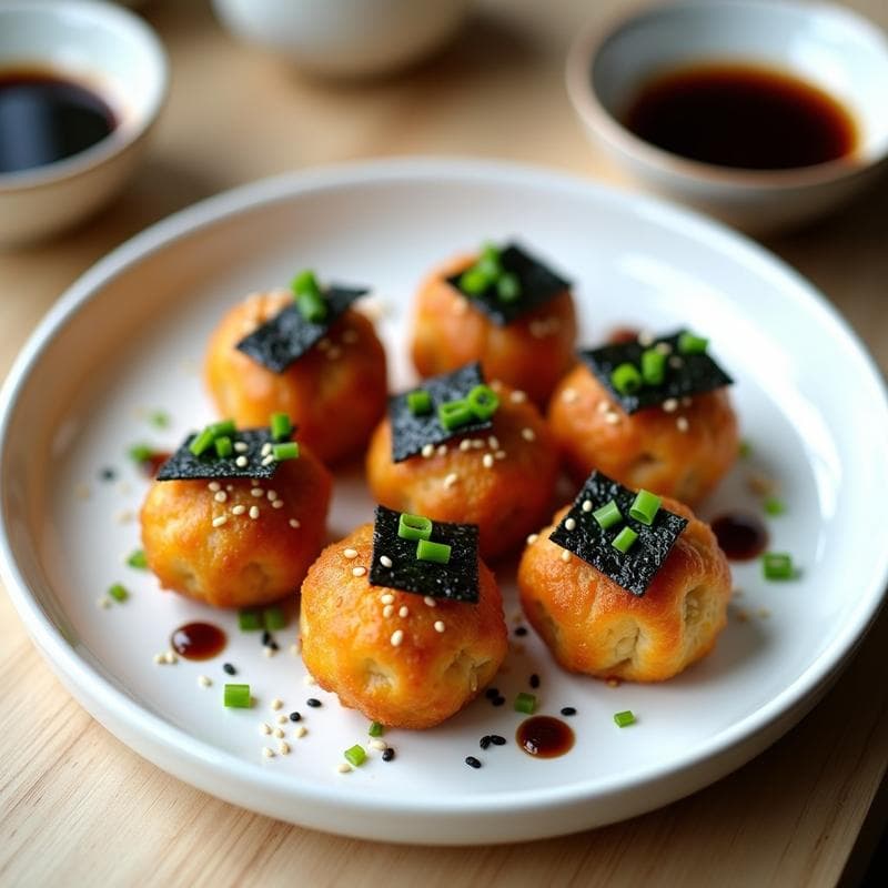 Albóndigas de Merluza y Algas Nori: Receta Japonesa en Airfryer con Toque Umami