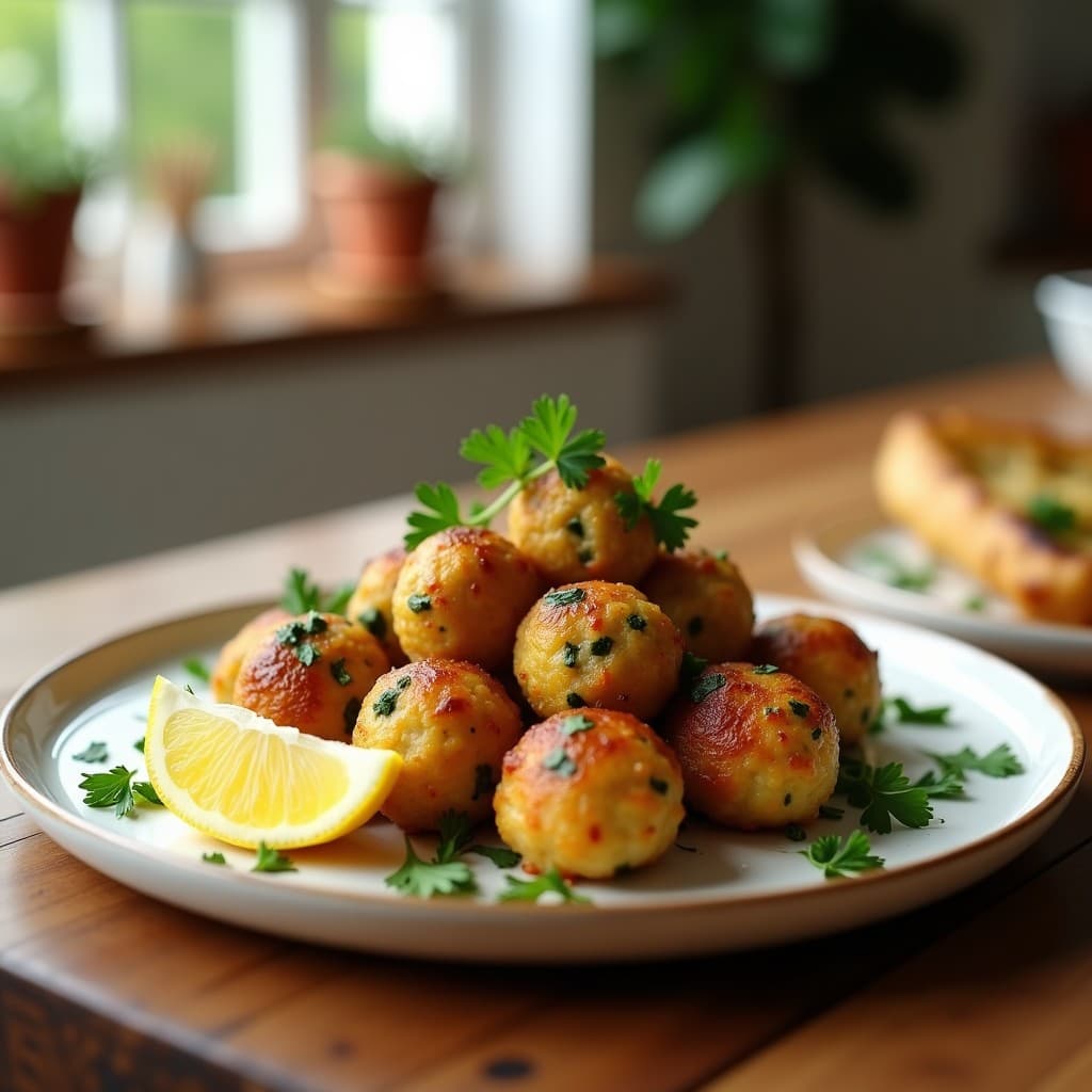Albóndigas de Merluza y Espinacas: Receta Española en Airfryer Baja en Grasas