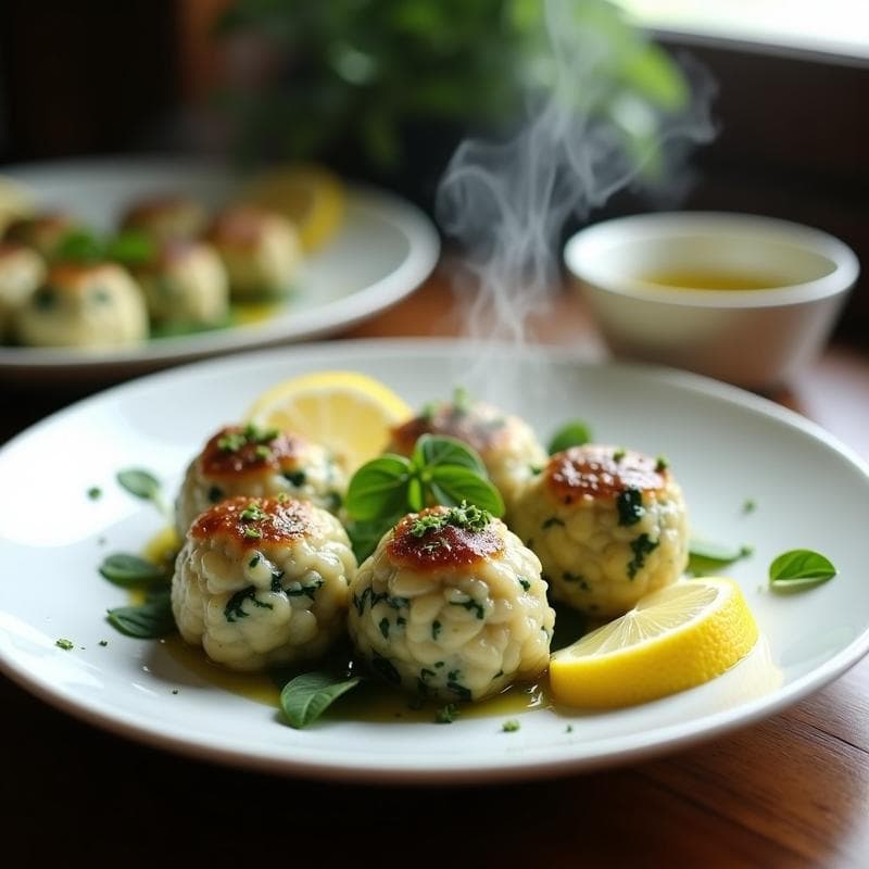 Albóndigas de Merluza y Espinacas al Vapor: Receta Sin Gluten y Alta en Proteína en Olla Lenta