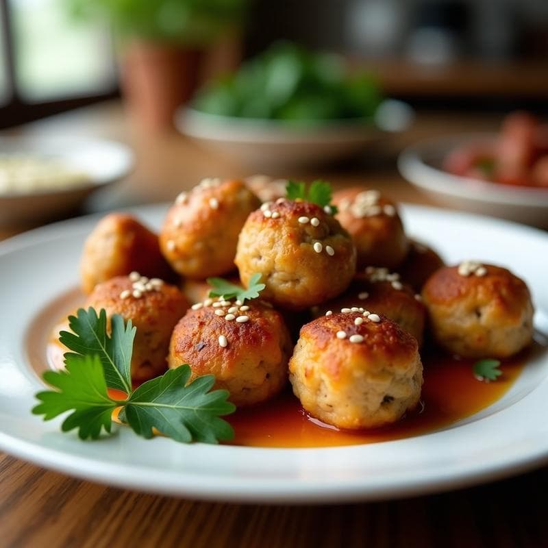 Albóndigas de Pavo y Avena: Receta en Airfryer Baja en Grasas y Alta en Proteína