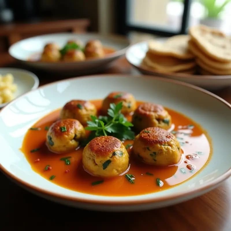 Albóndigas de Pavo y Espinacas al Curry: Receta Turca en Olla Express con Toque Picante