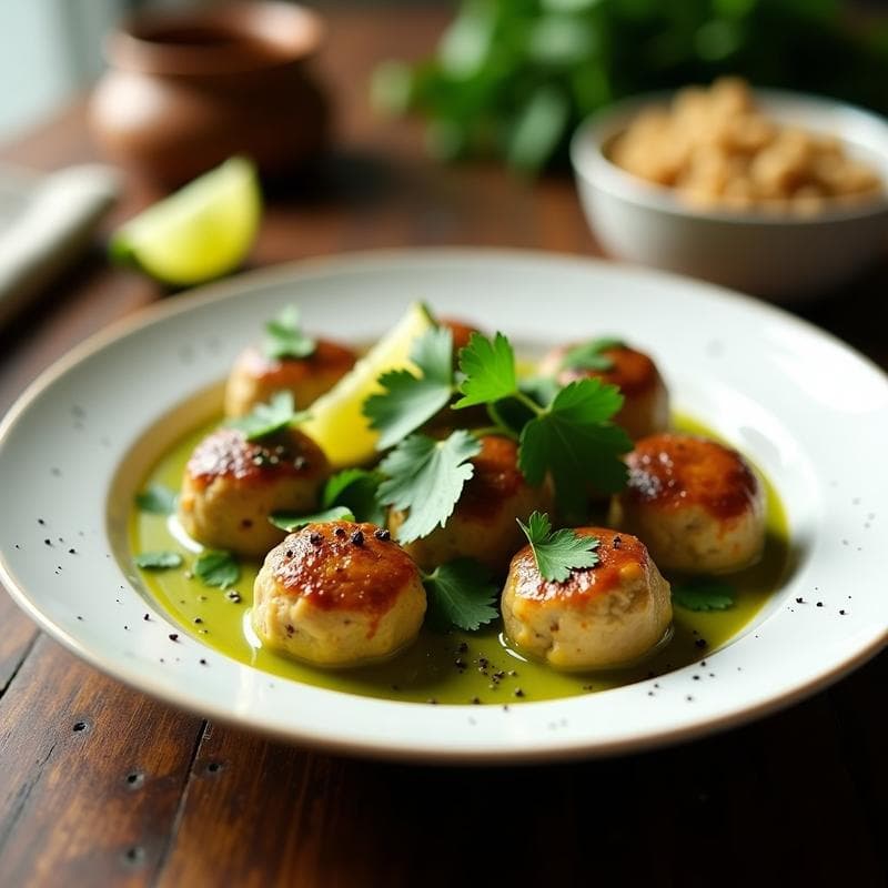 Albóndigas de Pavo y Espinacas al Curry: Receta en Olla Rápida y Baja en Calorías