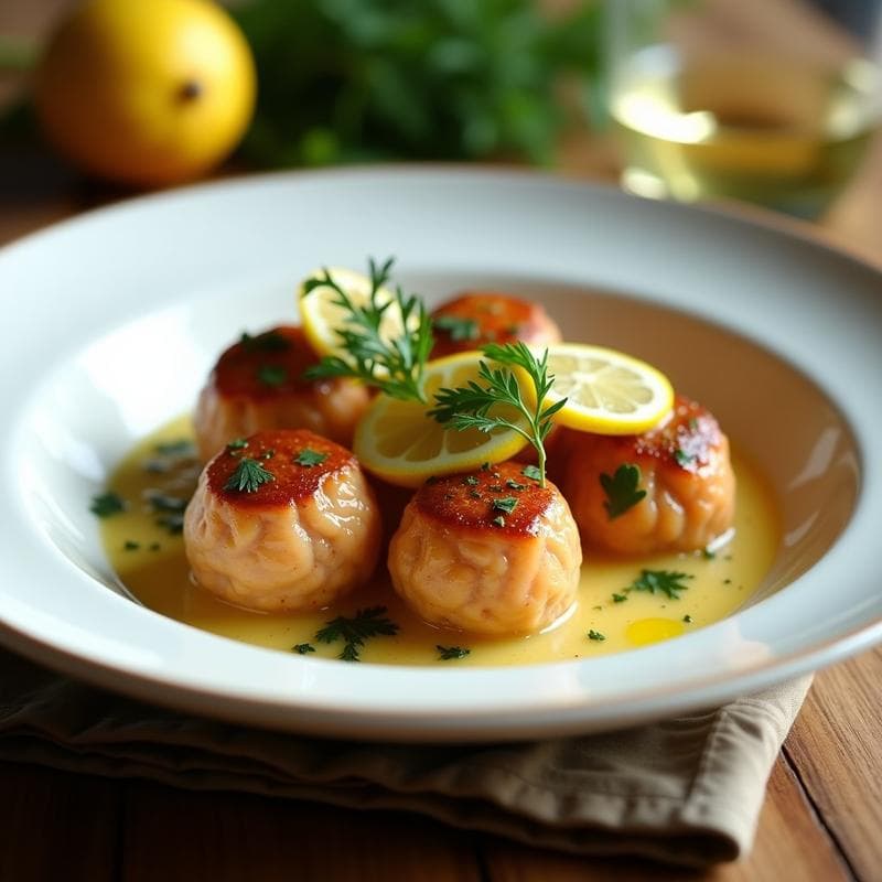 Albóndigas de Salmón y Algas Kombu al Vino Blanco: Receta Española Alta en Omega-3 en Olla Lenta