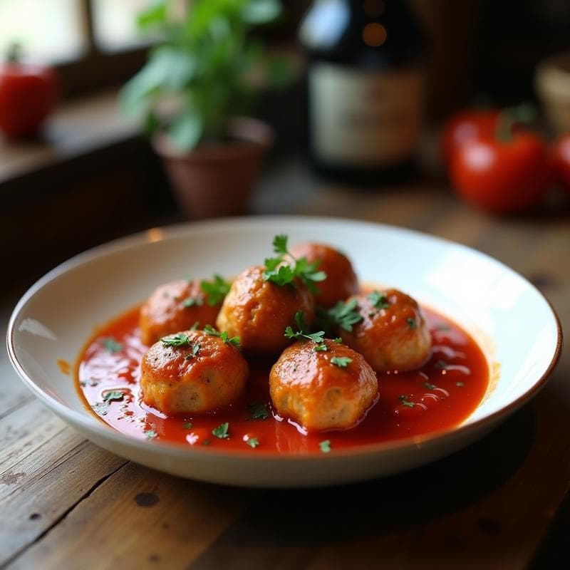 Albóndigas en Salsa de Tomate Casera: Receta Tradicional Española en 30 Minutos