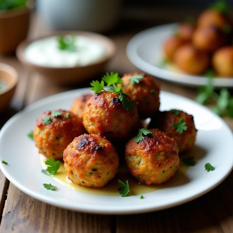 Albóndigas de Semilla de Calabaza y champiñones Portobello: Receta Keto en Airfryer