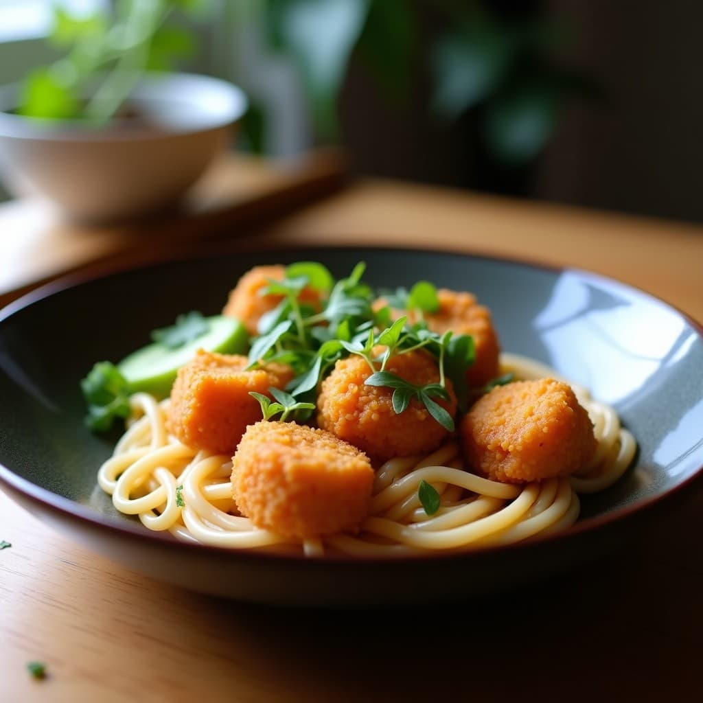 Albóndigas de Setas Shimeji y Tofu Sedoso: Receta Japonesa Vegana en Thermomix