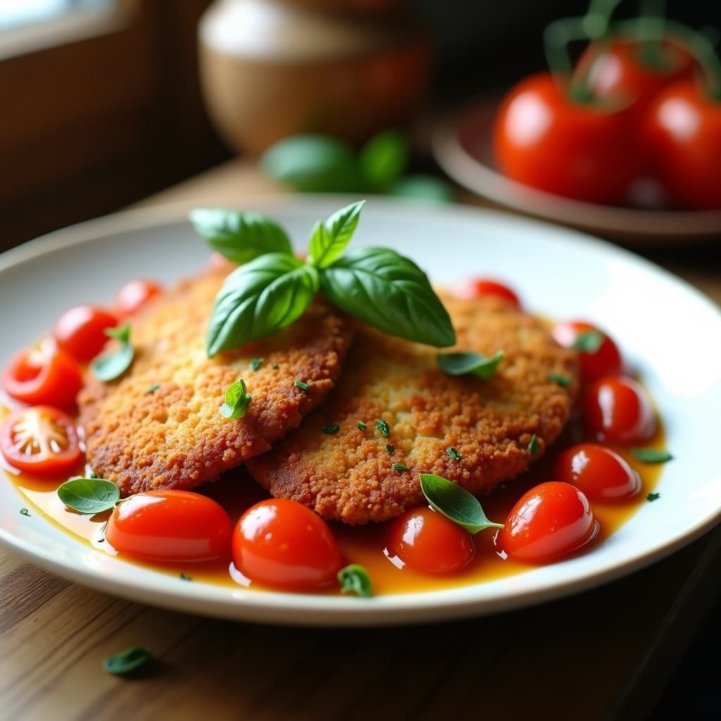 Album de Pollo con Hierbas Provenzales y Tomates Cherry: Receta Francesa en Airfryer