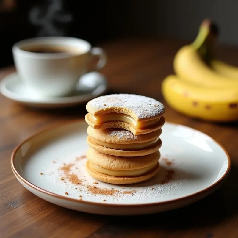 Alfajores Colombianos de Maicena y Arequipe: Postre Tradicional Sin Gluten
