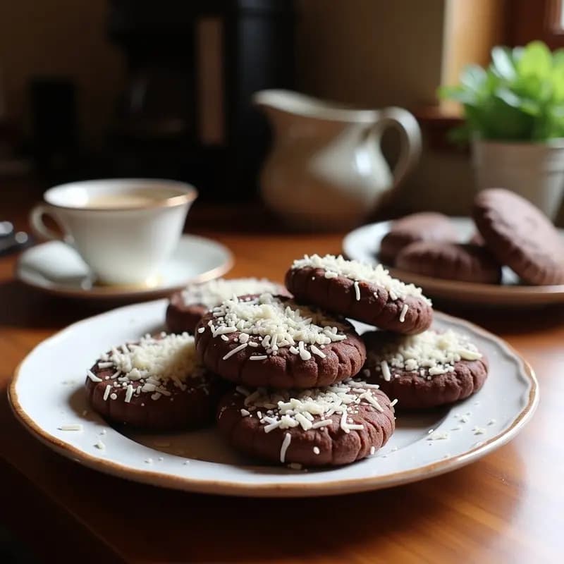 Alfajores de Dátiles y Coco con Cobertura de Chocolate 85%: Postre Argentino Sin Azúcar