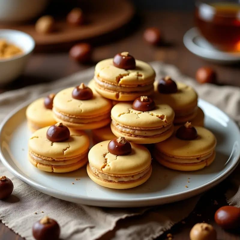 Alfajores Peruanos de Lucuma y Castañas: Postre Sin Gluten y Sin Azúcar Refinado