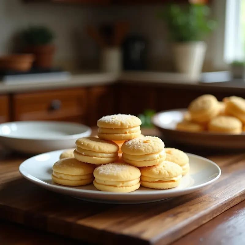 Alfajores de Maicena y coco: Galletas Argentinas Sin Gluten y Sin Lactosa
