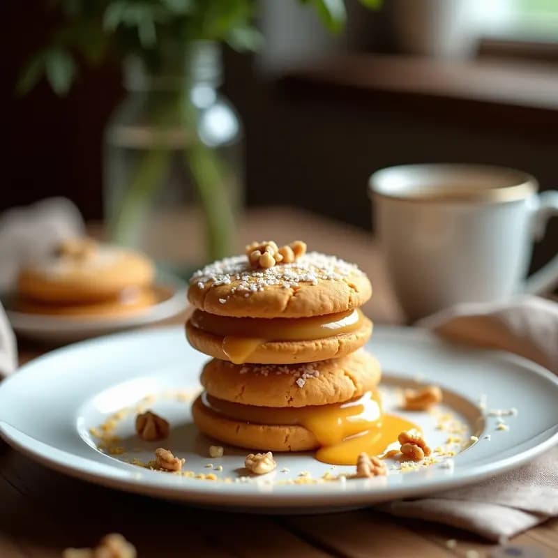 Alfajores de Maicena y Dulce de Batata: Postre Argentino Sin Gluten y Sin Azúcar