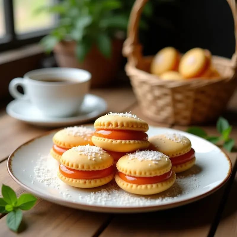  Alfajores de Maicena Rellenos de Dulce de Guayaba: Postre Colombiano Sin Gluten