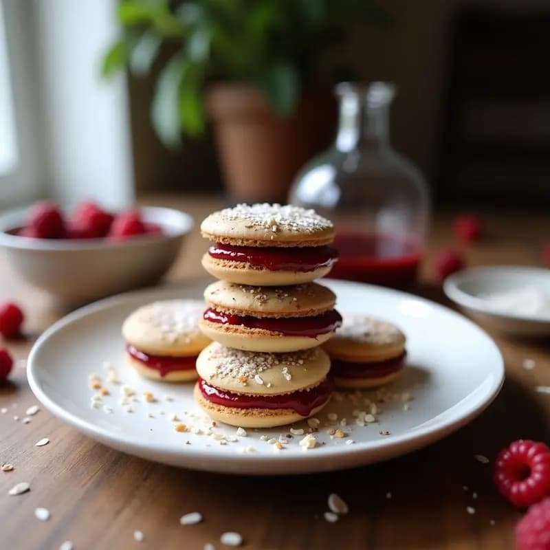 Alfajores de Maicena y Mermelada de Frutos Rojos: Postre Chileno Sin Gluten y Bajo en Calorías