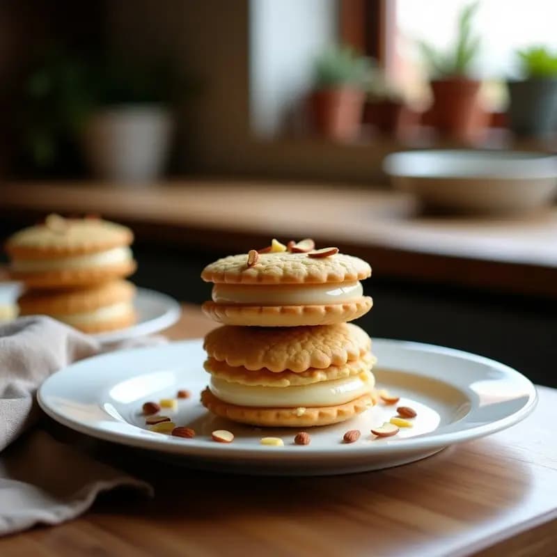 Alfajores de Maicena y Manjar Blanco: Postre Chileno Sin Gluten y Vegano