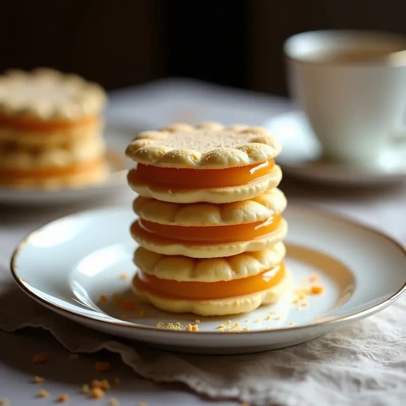 Alfajores de Maicena y Dulce de Membrillo: Postre Argentino Clásico Sin Lactosa