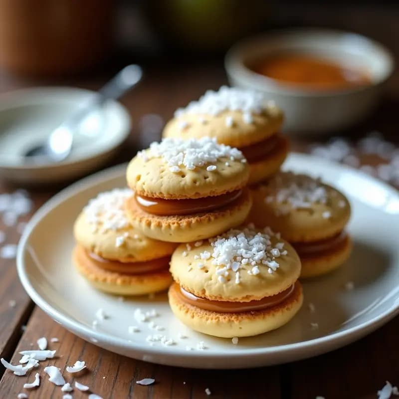 Alfajores de Maizena y Dulce de Lechuga: Postre Argentino Sin Azúcar y Vegano